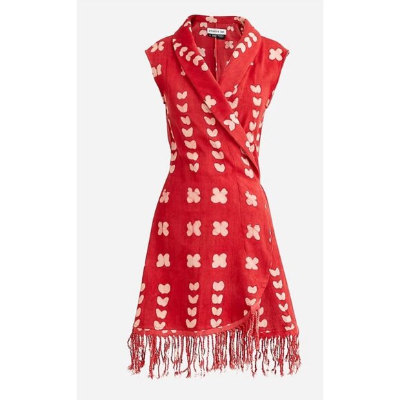 J. Crew Dresses & Skirts - Studio 189© X J.Crew $395 fringed wrap dress in dot Size S BL582